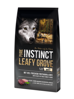 PURE INSTINCT LEAFY GROVE Maxi mit Truthahn, Ente für Hunde 12 kg 