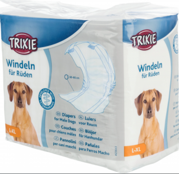 TRIXIE Rüdenwindeln 60-80cm 12 Stück 