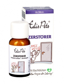 Edis Pets ZERSTÖRER GLOBULI mit Bachblüten für Katzen 20 g 
