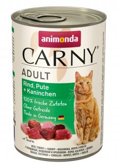 animonda CARNY mit Rind, Pute und Kaninchen für Katzen 6 x 400 g 
