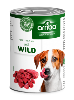 arriba mit Wild für Hunde 6 x 400 g 