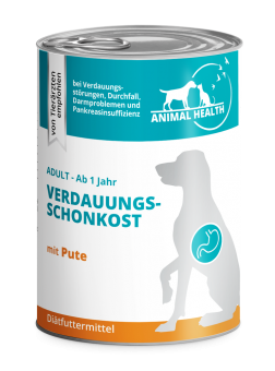 ANIMAL HEALTH Verdauungsschonkost mit Pute für Hunde 6 x 400 g 