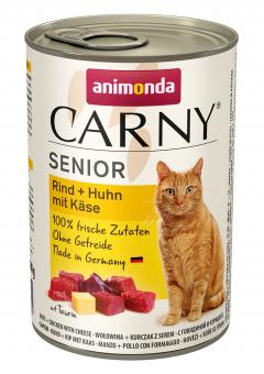 animonda CARNY Senior mit Rind, Huhn und Käse für Katzen 6 x 400 g 