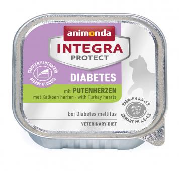 animonda INTEGRA PROTECT Diabetes mit Putenherzen für Katzen 16 x 100 g 