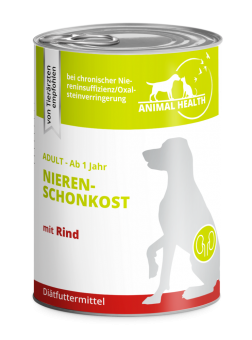 ANIMAL HEALTH NIERENSCHONKOST mit Rind für Hunde 6 x 400 g 