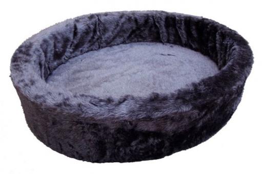 Nobby Hunde Plüschbett 100cm in grau 