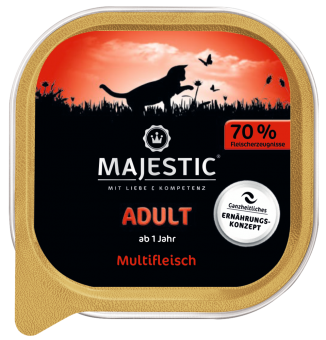 MAJESTIC mit Multifleisch für Katzen 16 x 100 g 