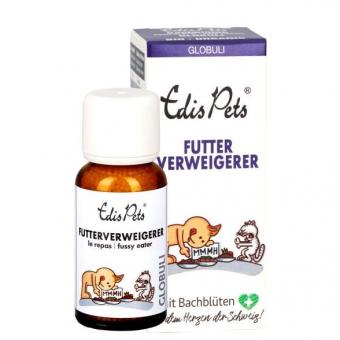 Edis Pets FUTTERVERWEIGERER GLOBULI mit Bachblüten für Katzen 20 g 