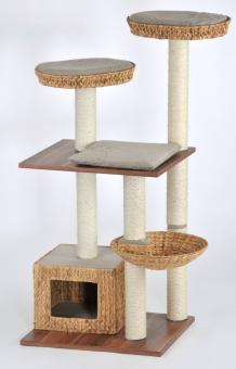 SILVIO DESIGN Linus Kratzbaum für Katzen ca. 50 x 70 x 142 cm, braun-beige 