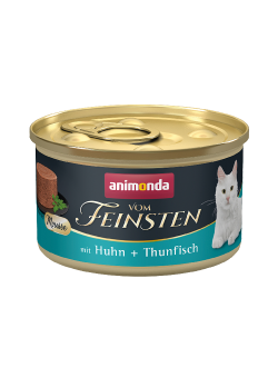 animonda VOM FEINSTEN mit Huhn, Thunfisch für Katzen 12 x 85 g 