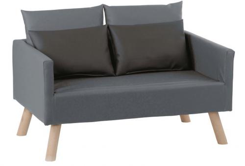 SILVIO DESIGN Hundesofa Daja 65x100x52cm in grau 