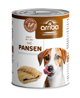 arriba mit Pansen für Hunde 6 x 800 g 