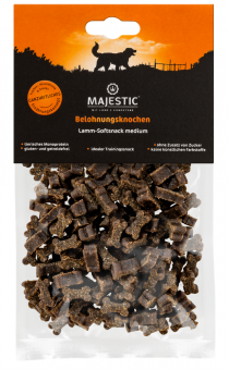 MAJESTIC Belohnungsknochen Lamm-Softsnack medium für Hunde 150 g 