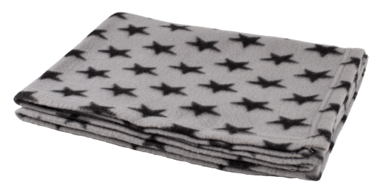 Talua! Fleecedecke Stars Grau 75 x 50 cm 