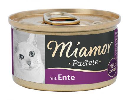 Miamor Pastete mit Ente für Katzen 12 x 85 g 