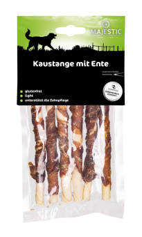 MAJESTIC Kaustange mit Ente für Hunde 70 g 