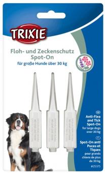 TRIXIE Floh- und Zeckenschutz Spot-On für große Hunde 3 x 5 ml 