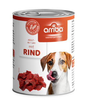 arriba mit Rind für Hunde 6 x 800 g 
