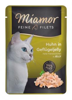 Miamor FEINE FILETS mit Huhn in Geflügeljelly für Katzen 24 x 100 g 