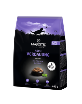 MAJESTIC Verdauung mit Geflügel für Katzen 400 g 