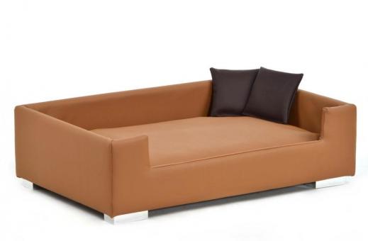 SILVIO DESIGN Hundesofa Candy ca. 57 x 91 x 25 cm, nougatbraun 