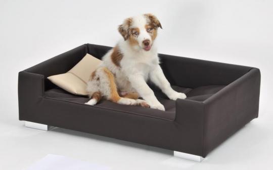 SILVIO DESIGN Candy Hundesofa ca. 57 x 91 x 35 cm, braun-beige 