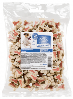 arriba Soft-Knochen mit Lachs & Reis für Hunde 200 g 