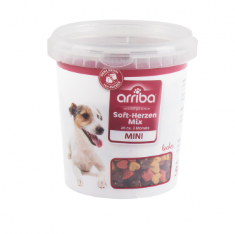 arriba Soft-Herzen Mix Mini für Hunde 500 g 
