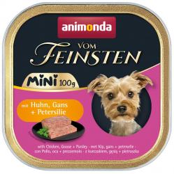 animonda VOM FEINSTEN MINI mit Huhn, Gans und Petersilie für Hunde 32 x 100 g 