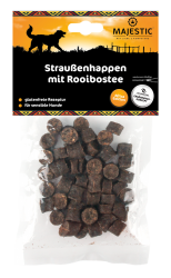MAJESTIC Straußenhappen mit Rooibostee für Hunde 150 g 