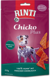 RINTI Chicko Plus Knoblauchecken, Huhn mit frischem Knoblauch für Hunde 225 g 