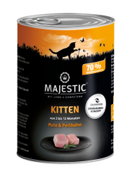 MAJESTIC Kitten mit Pute, Perlhuhn 6 x 400 g 