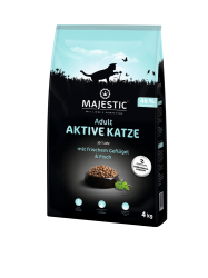 MAJESTIC Aktive Katze mit Geflügel und Fisch 4 kg 
