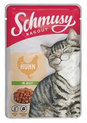 Schmusy Ragout mit Huhn in Jelly für Katzen 22 x 100 g 