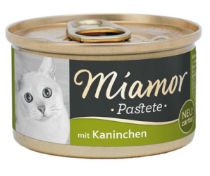 Miamor Pastete mit Kaninchen für Katzen 12 x 85 g 