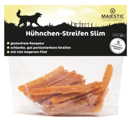 MAJESTIC Hühnchen-Streifen Slim für Hunde 400 g 