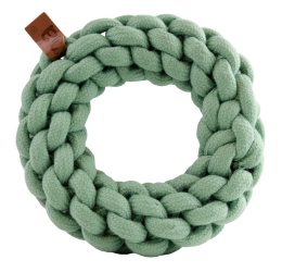 azoona® Hundespielzeug Tau-Ring ca. 15cm in mint 