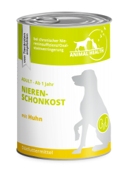 ANIMAL HEALTH Nierenschonkost mit Huhn für Hunde 6 x 400 g 