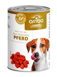 arriba mit Pferd für Hunde 6 x 400 g 