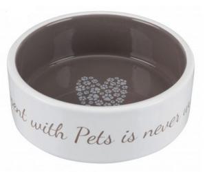 TRIXIE Keramiknapf Pet's Home 0,8l in creme/taupe 