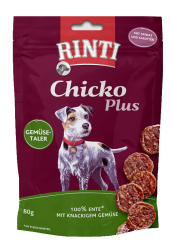 RINTI Hundesnack Chicko Plus Gemüsetaler mit knackigem Gemüse für Hunde 12 x 80 g 