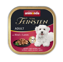 animonda VOM FEINSTEN mit Rind, Lamm für Hunde 22 x 150 g 