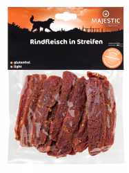MAJESTIC Rindfleisch in Streifen für Hunde 150 g 