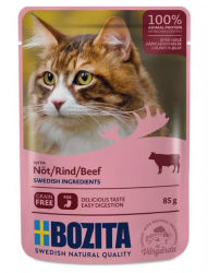 BOZITA mit Rind für Katzen 12 x 85 g 