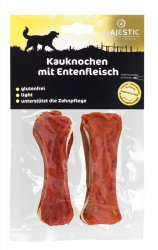 MAJESTIC Kauknochen mit Entenfleisch für Hunde 120 g 