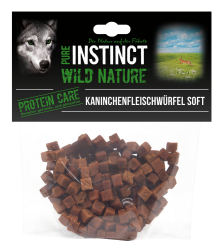 PURE INSTINCT Kaninchenfleischwürfel Soft für Hunde 200 g 