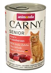 animonda CARNY Senior mit Rind, Putenherzen für Katzen 6 x 400 g 
