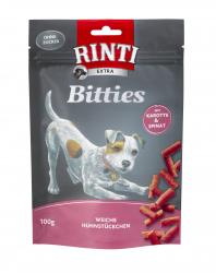 RINTI Hundesnack Bitties 100g mit Huhn, Karotte und Spinat 