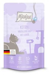 MjAMjAM Kitten mit Kalb, Lachsöl für Katzen 12 x 125 g 