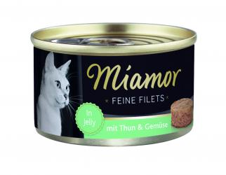 Miamor FEINE FILETS mit Thunfisch, Gemüse für Katzen 24 x 100 g 